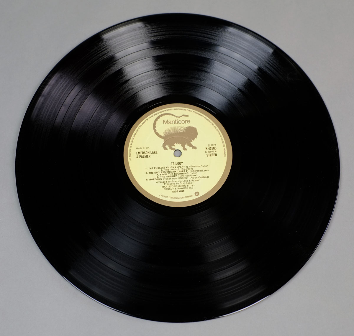 High Resolution Photo elp emerson lake palmer trilogy manticore uk 